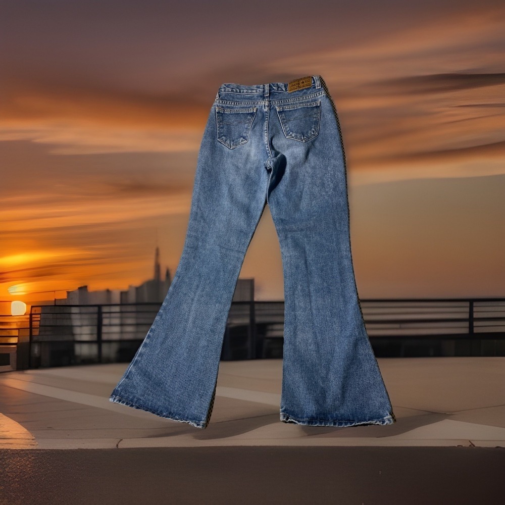 LIMITED TOO Girls Flare Leg jeans Size 14 Girls Medium Wash Denim